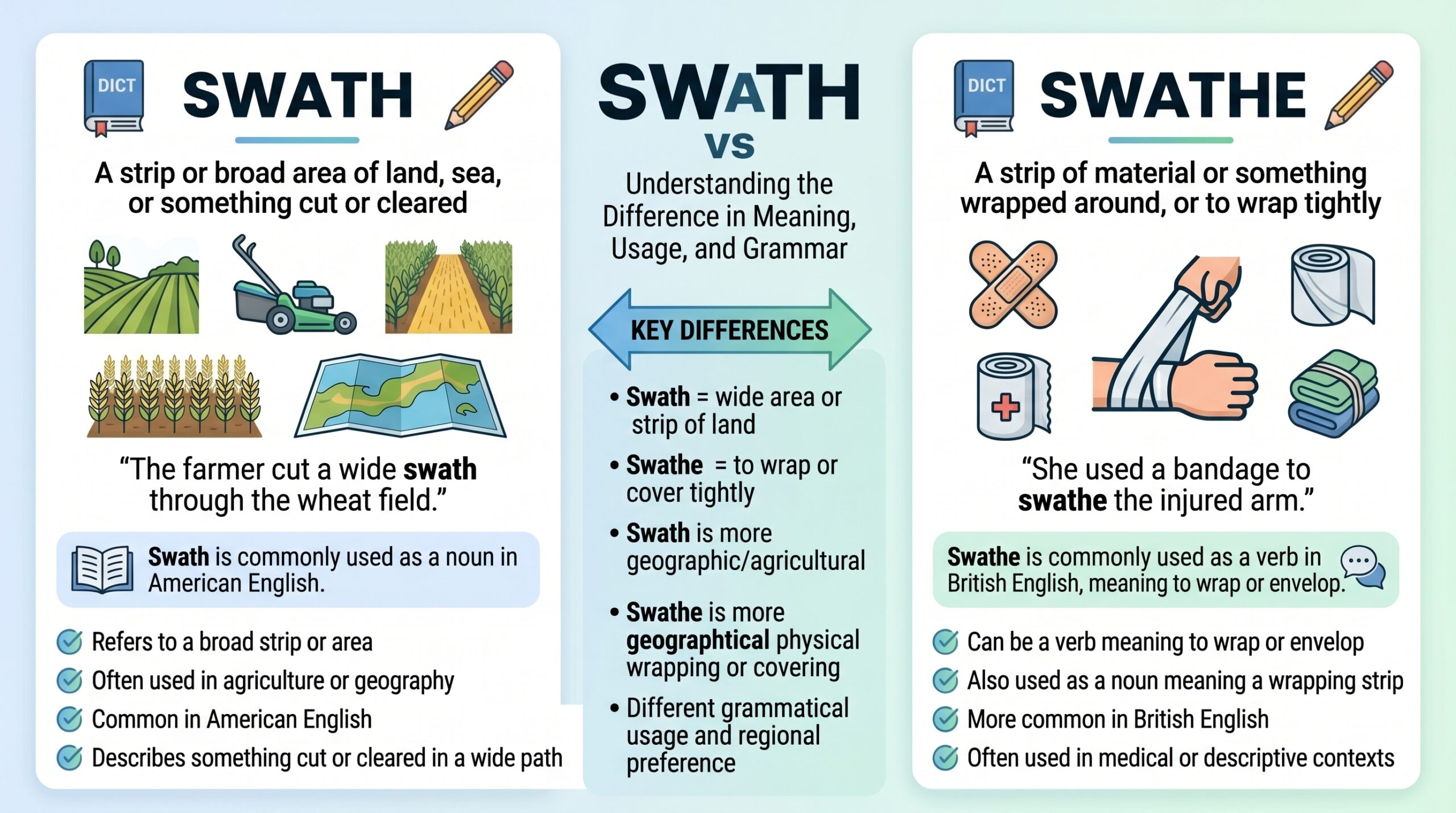 swath or swathe